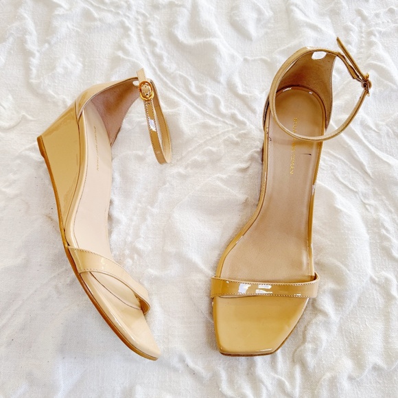 Stuart Weitzman Nudistcurve Wedge Sandal Size 9.5 New - Picture 2 of 11